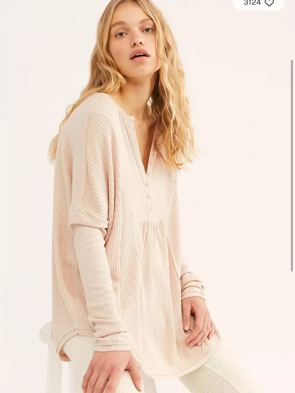 Free People Leo Henley Top NWT